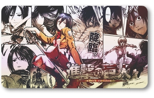 Mousepad Xl 58x30cm Cod.440 Anime Manga Shingeki No Kyojin