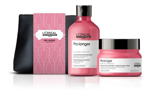  Set Potenciador De Largo Pro Longer Shampoo 300 Ml + Máscara