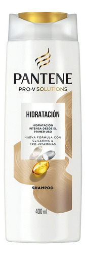  Shampoo Pantene Hidratación Pro-v Solutions 400 Ml