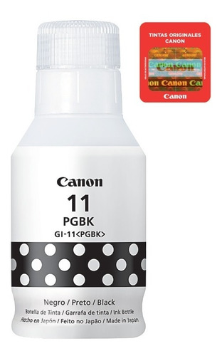 Botella De Tinta Canon Modelo Gi-11 Bk