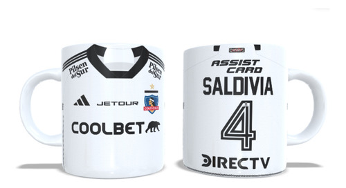 Tazon Taza + Porta Vaso Colo Colo Alan Saldivia 2024