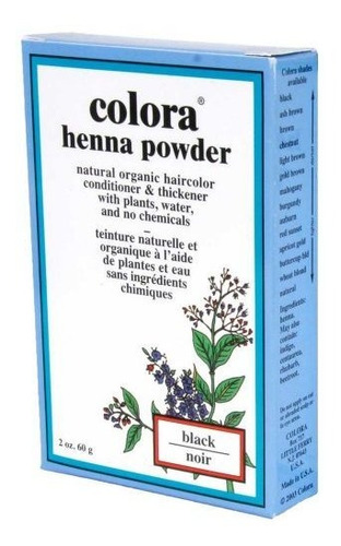 Colora Henna Powder, Black