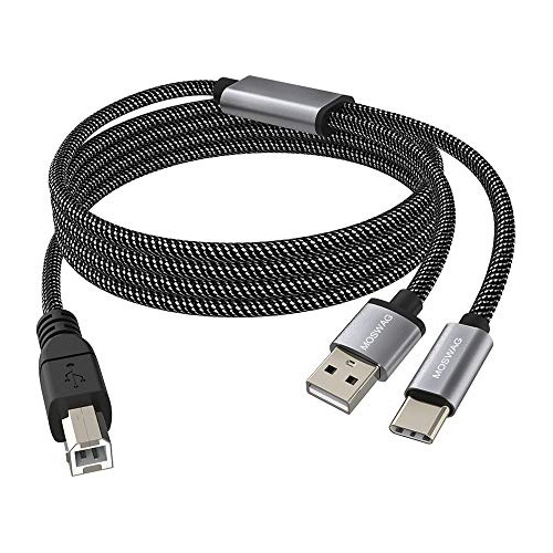 Cable De Impresora Usb C A Usb B Para Macbook Pro Hp Canon B