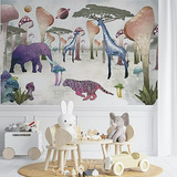 Papel Mural Infantil Compatible Con Paredes.