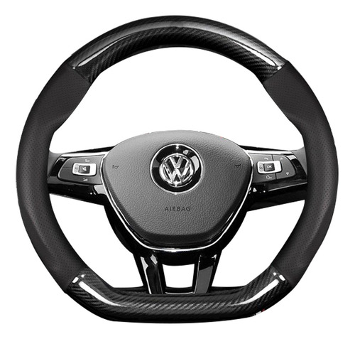 Fibra De Carbono Funda De Volante Para Volkswagen Tipo D