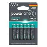 Pilas Alcalinas Power One Longlife Power Aaa 1.5v Blíster X6