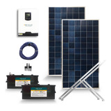 Kit Solar Completo Con 2 Paneles De 330w Inversor 3000w 10s