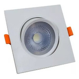 Spot Led Embutir 3w 7,5x7,5cm 240 Lúmens Luz Branca - 2 Unid