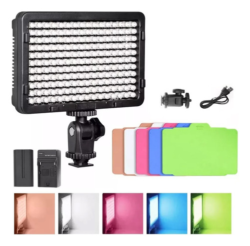 Lámpara De Video Camara Regulador De Luz Para Fotografia Color De La Estructura Negro Color De La Luz 5
