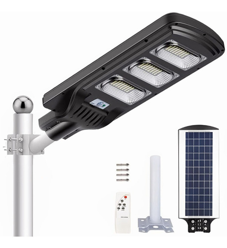 Lámpara Led Solar 300w Luminaria Suburbana Alumbrado Público