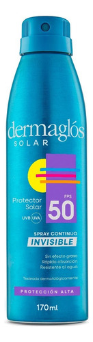 Protector Solar Dermaglós Fps50 Spray Continuo X170ml