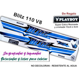Kit Calcos Tipo Original Motomel Blitz 110 V8. Calidad