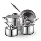 Cook N Home 7 Pz Batería Cocina Juego Olla Cacerolas Sárten