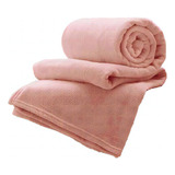 Cobertor Coberta Manta Solteiro Microfibra Camesa Inverno Cor Rosa