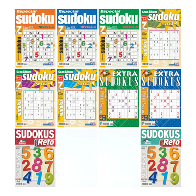 Sudokus Paquete 10 Revistas New Games | MercadoLibre