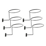 B 6pcs Soporte De Metal For Casco Soporte De Pared Sombrero