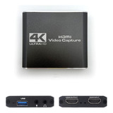 Capturadora Video Hdmi 4k 1080p Usb 3.0 Loop Bucle + Mic In