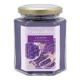 Vela En Frasco De Vidrio -aroma A Lavanda Home Interiors