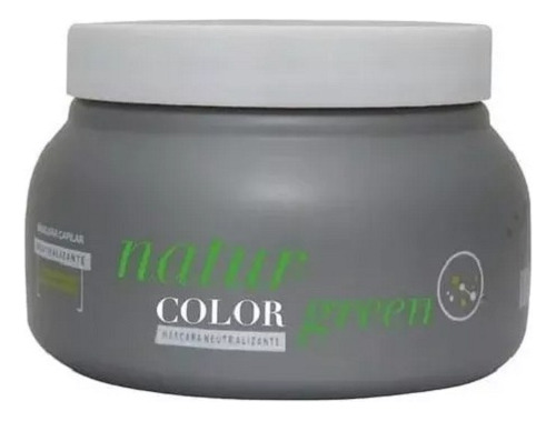 Máscara Neutralizante Cabello Gris Natur Color Green 400gr