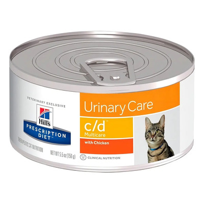 Alimento Hill's Prescription Diet Urinary Care c\u002Fd para gato adulto de raza mediana sabor pollo de 156 g | MercadoLibre
