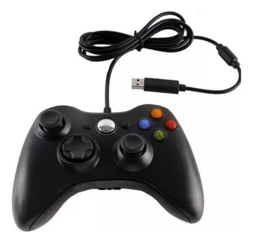 Controle Compatível Video Game Xbox 360 Pc Joystick Com Fio