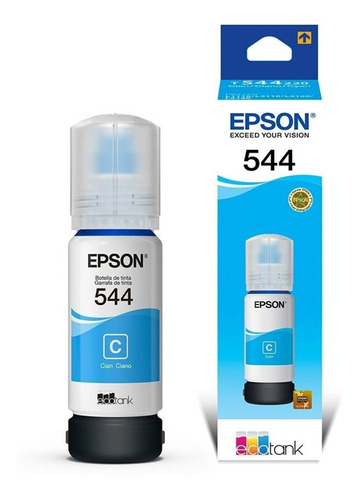 Tinta Epson 544 Sistema Continuo Cyan L3110 L3150 L5190