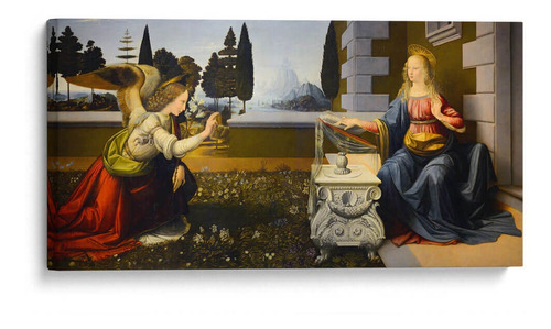 Cuadro Decorativo - Anunciación, Da Vinci 120x60
