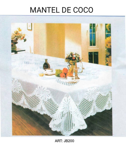 Mantel De Mesa Coco Calado Tela 150 X 250 Mts Varios Colores