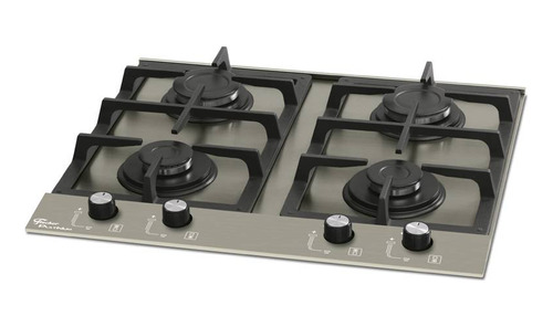 Fogao Cooktop Fischer 4q Platinium Prime Escovado