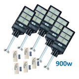 Pack 5 Focos Solar 900w + Soporte + Control + Envío Gratis