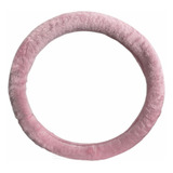 Cubre Volante Rosa Peluche Para Auto Femenino