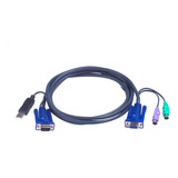 Cable Kvm Usb Con Conversor Ps2 A Usb De 3 M Aten 2l5503up