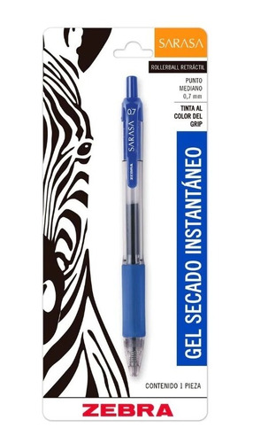 1 Pluma De Gel Sarasa Bolígrafo Zebra Punto Medio 0.7mm