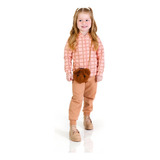 Conjunto Infantil Moletom Xadrez Rosa - Tinkbink