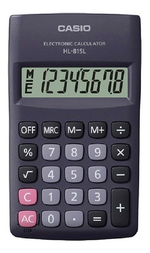 Calculadora Básica Casio Hl-815l Gran Display 8 Dígitos
