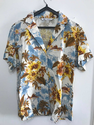 Camisa Tipo Hawaiana De Zara