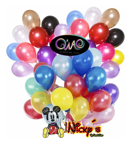 Globos Latex Aperlado De 10 Pulgadas Bolsa 100 Piezas Perla