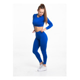 Conjunto Deportivo Top Manga Larga Y Calza De Mujer