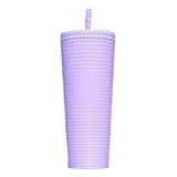 Botella / Vaso Plastico Con Sorbete Glam 680ml Full Color Lila