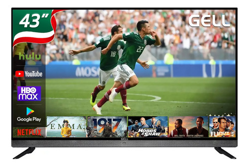 Pantalla Smart Tv 43 Pulgadas Gell Android Fullhd Television