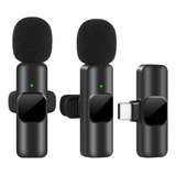 Microfone Duplo Lapela Sem Fio Celular Para Android iPhone