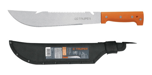 Machete Rambo 12' Cacha Naranja Truper 15890