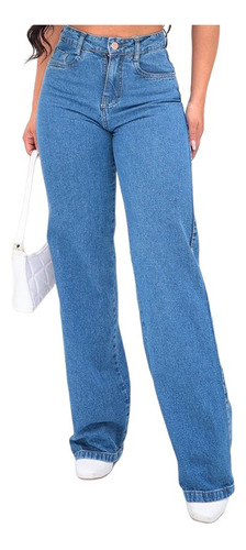 Calça Jeans Wide Leg Pantalona Destroyed Premium Lançamento