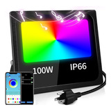 Reflectores Led Rgb Bylifity Ip66 De 100w Para Exterior