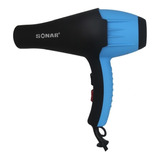 Secador De Cabelo Sonar Profissional 8.600w Azul E Preto 110v - 127v