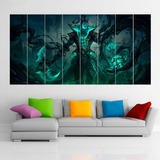 Cuadro Poliptico Thresh League Of Legends Art Xxl 192x100cm