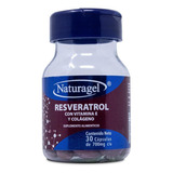 Resveratrol Con Vitamina E Y Colageno 30 Caps De 700 Mg C/u,