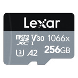 Cartão Memória Lexar Micro Sd Xc 256gb Professional 1066x 