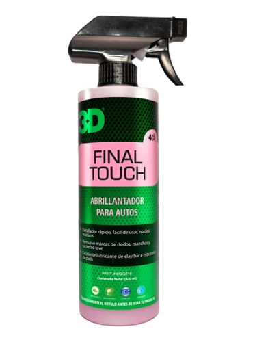 3d Final Touch Cera Liquida Quick Detailer  - Allshine