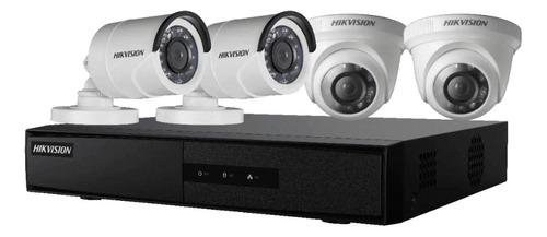 Kit Hikvision Modelo Ds-j142i7204hghi-m1+2+2cam Fácil